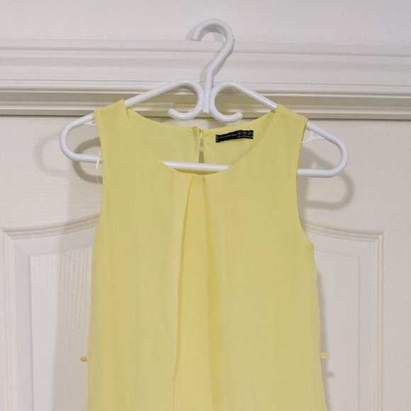 UK 6 (XS) Yellow Summer Shift Dress - Picture 2 of 4